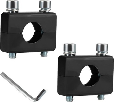  7/8'' 22mm Handlebar Mount Clamp Risers Replacement for Razor MX350 Black