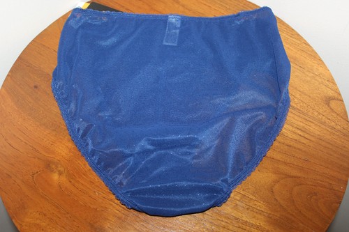 WACOAL RETRO CHIC HI-CUT BRIEF EMBROIDERED LACE COLOR BLUE DEPTHS SIZE 5-S - Picture 5 of 5