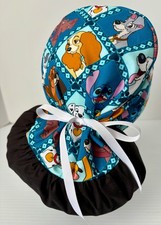 Disney Dogs Medical Ponytail Pouch Surgery Scrub Cap Chef Hat
