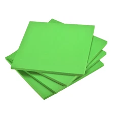 4 Pack 9.84 x 9.84" 10mm Thickness EVA Foam Sheets for Arts Green
