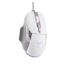 BM-88 Wired Gaming Mouse 7200 DPI RGB Backlit 7 Programmable Buttons White