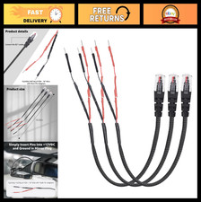 Hardwire Power Cord for Radar Detectors 12V RJ11 Mirror Tap Wires with Fuses