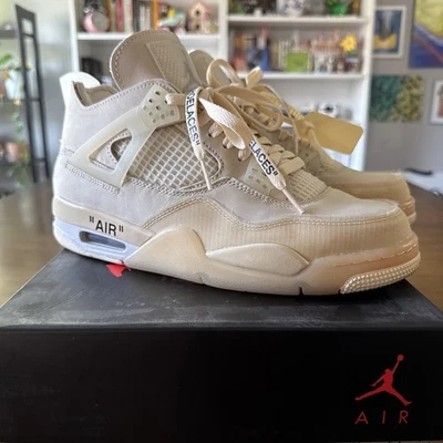Jordan 4 SP x Off-White Mid Sail W for sale | eBay