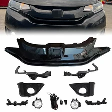10PC For Honda FIT EX EX-L 2015-2017 Front Bumper Grille Fog Light Kit Brackets