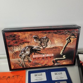 SHADOW OF THE BEAST COMMODORE AMIGA PSYGNOSIS COMPLETE LONG BOX W/T-SHIRT CIB