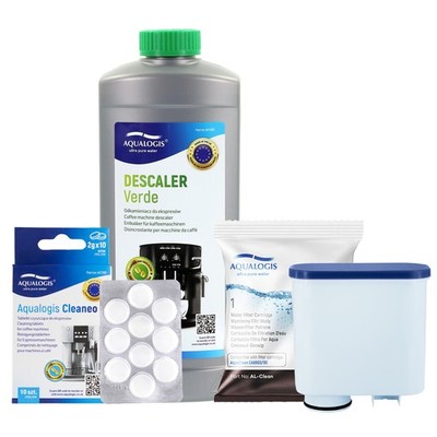 Philips Saeco Wasserfilter AL-Clean + Verde Entkalker 1L + Reinigungstabletten