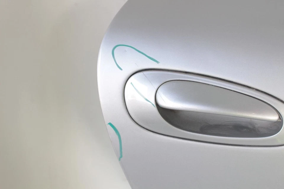 97-04 Porsche Boxster 2.5L Silver Passenger Right Front Door Assembly - Image 4 of 4