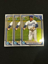 Yandel Ricardo (3) 2024 Bowman Chrome 1st #BCP-177 Royals