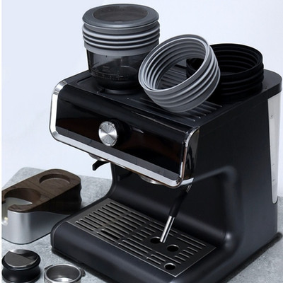 Kompakter Bohnenbehälter für Barsetto Espressomühle 119 mm x 55 mm grau