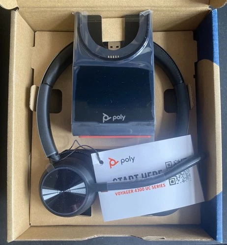 Poly Voyager 4320 UC USB USB-A Wireless Bluetooth Headset PC Mac / 77Y98AA