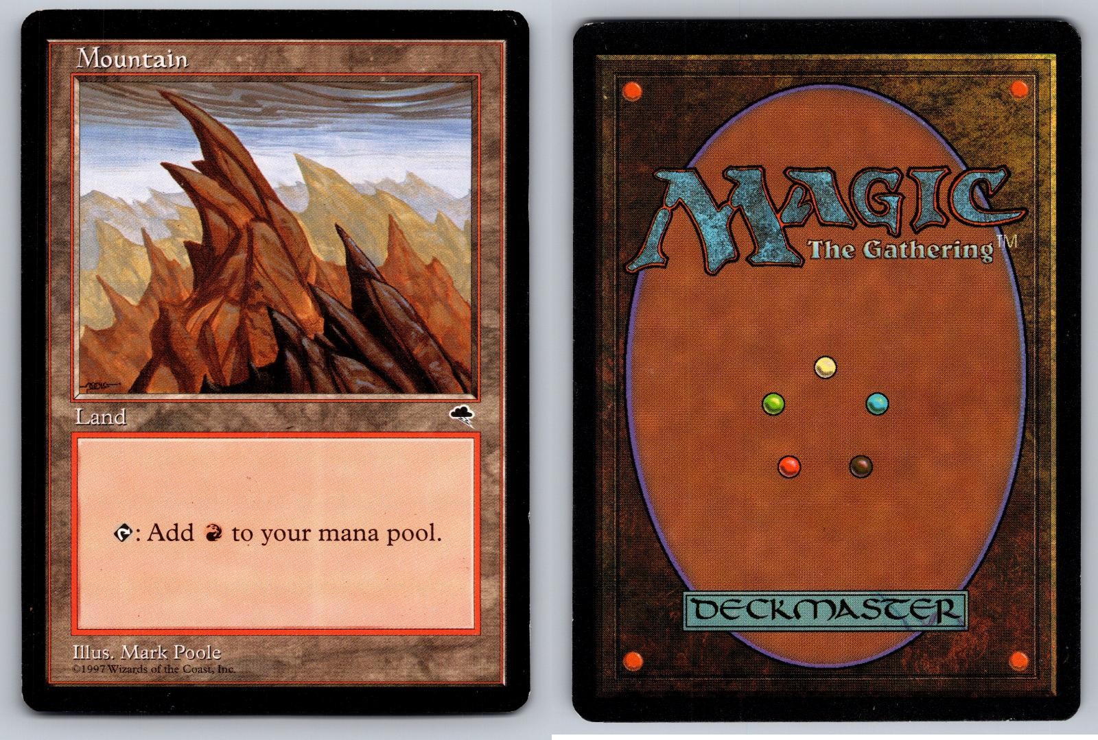 MOUNTAIN (LEFT) 346 LAND TEMPEST MAGIC: THE GATHERING LP