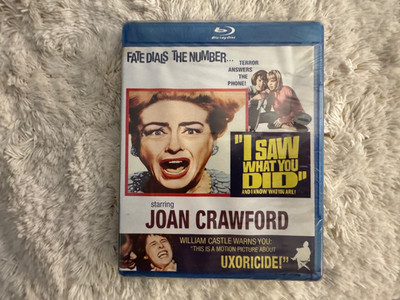 (BRAND NEW SEALED) I SAW WHAT YOU DID BLURAY JOAN CRAWFORD