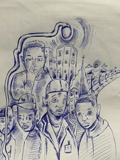 Original Kendrick Lamar Art By Kendrick Lamar’s cousin FELLA aka Sean Sassu