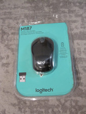 Logitech M187 Wireless Mini Optical Mouse - Black 910-002726 
