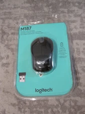Logitech M187 Wireless Mini Optical Mouse - Black (910-002726 )