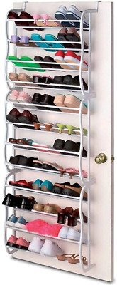 36 PAAR ÜBER TÜR HÄNGEND SCHUHREGAL 12 ETAGEN REGAL ORGANISER AUFBEWAHRUNG STÄNDER HALTER