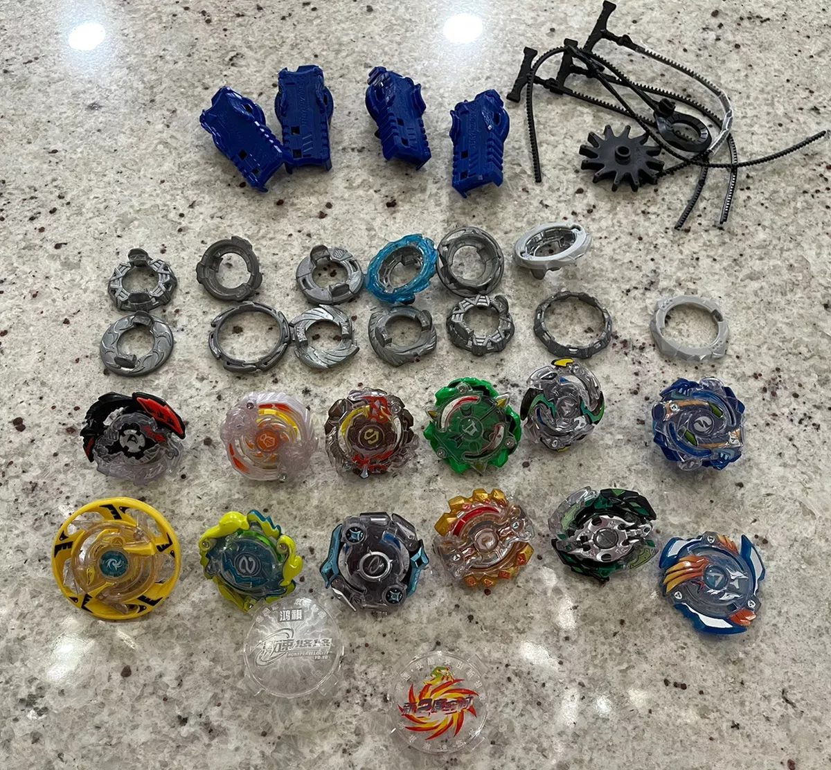 beyblade metal fusion mixed lot 20+ pieces