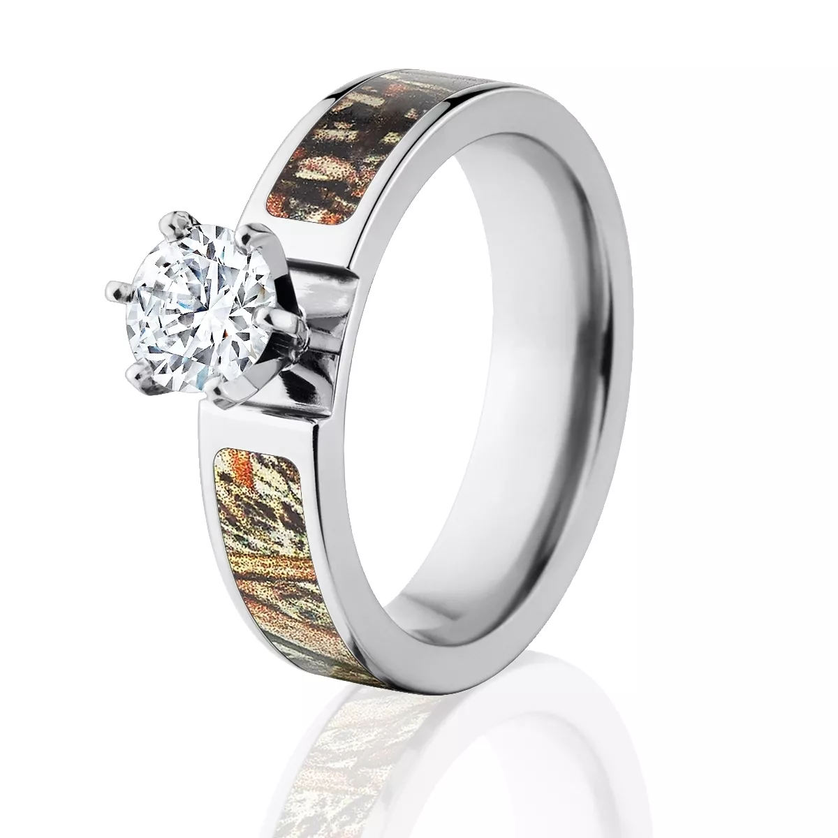 Amazon.com: Groove Life Mossy Oak Stackable Breakup Country Silicone Ring -  Breathable Rubber Wedding Rings for Women, Lifetime Coverage, Unique  Design, Comfort Fit Ring - Size 4