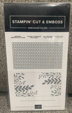 Stampin Up Embossing Folder  GREENERY  