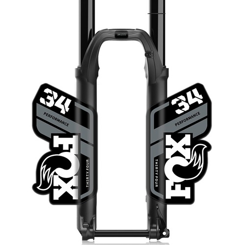 Adesivo forcella per fox 34 performance Fox34 2021 decalcomanie mountain bike bianco grigio - Foto 1 di 2