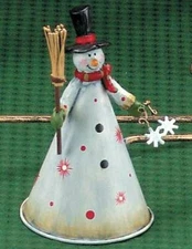 Adorable Boston International Metal Snowman Candle Snuffer 11"l Free Shipping