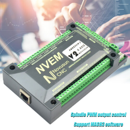 6Axle For Mach3 Controller Ethernet Interface Motion Control Card Board NVEM CNC - Picture 9 of 11