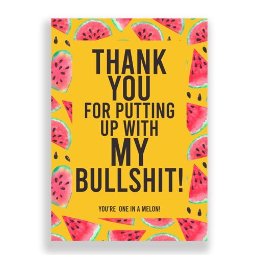 FUNNY THANK YOU CARD | YOU'RE ONE IN A MILLION | THANKS A MILLION - Afbeelding 1 van 3