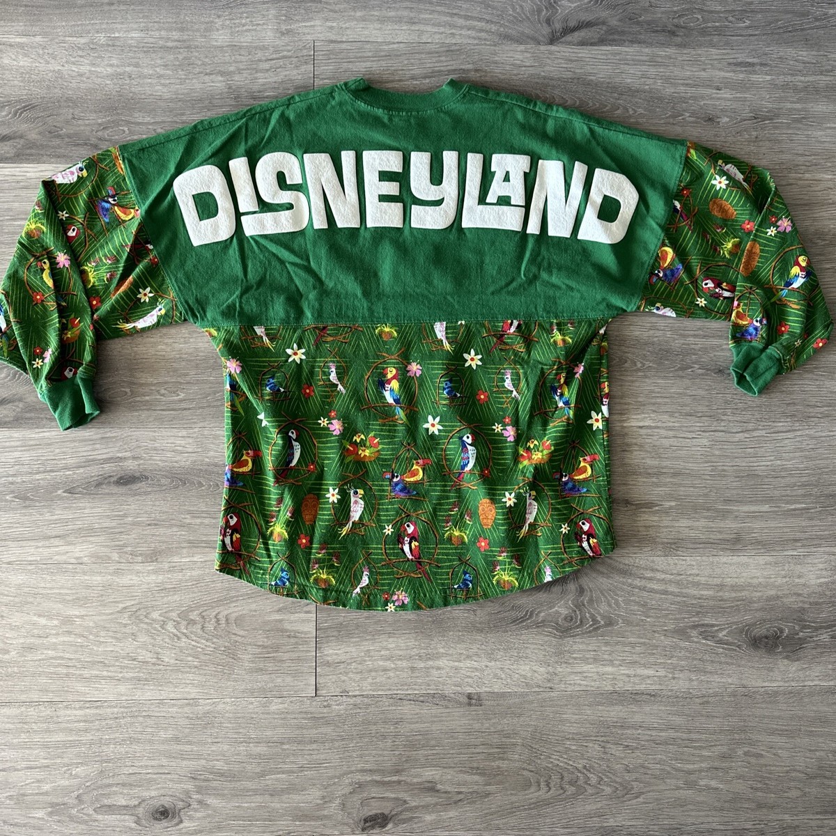 Disney Parks Disneyland Enchanted Tiki Room Spirit Jersey Size Small Green  Rare