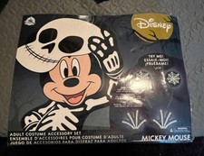 Disney Mickey Mouse Adult Costume Halloween Set Light up Gloves Ear Headband New