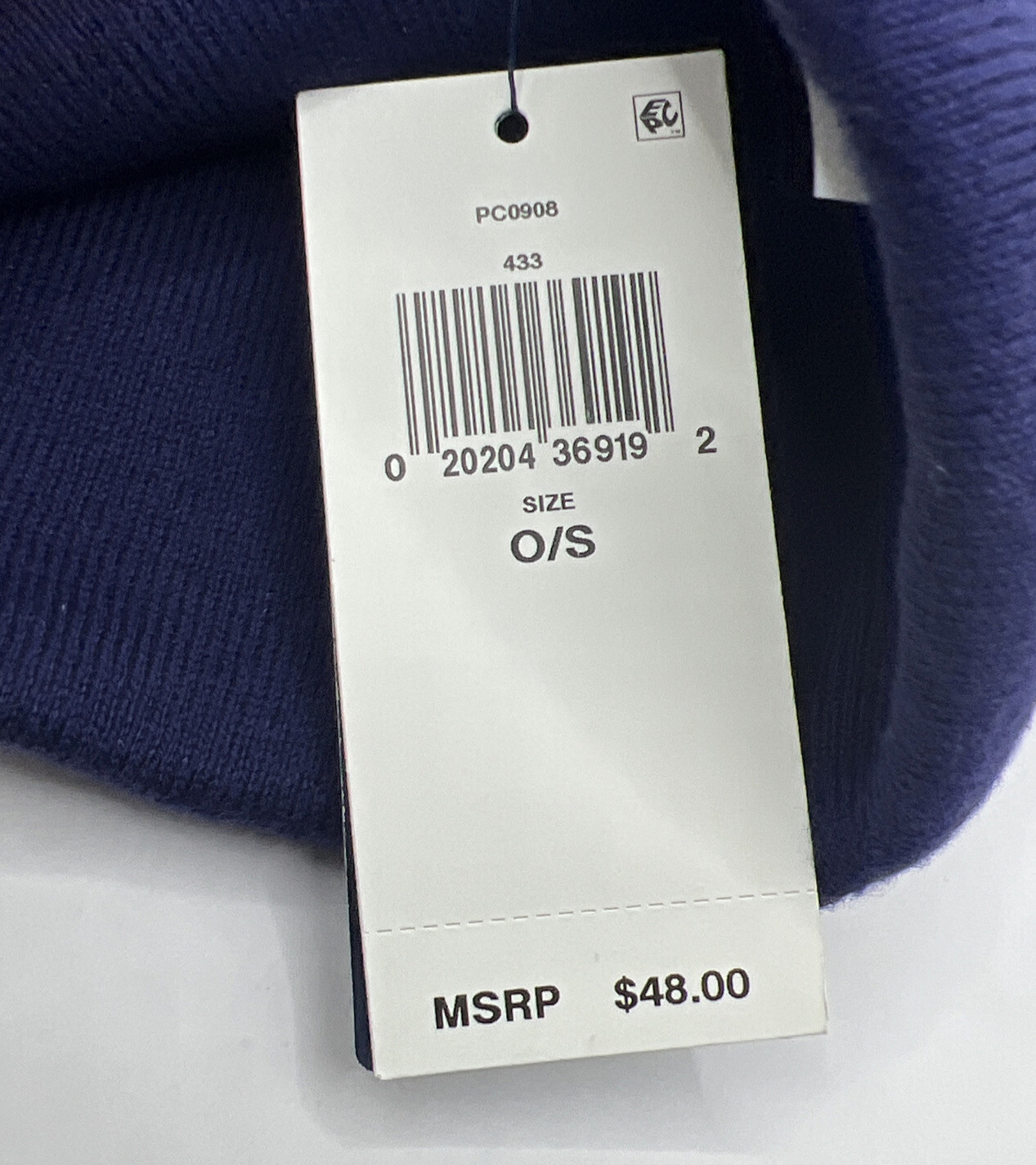 Cappello Berretto Polo Ralph Lauren Uomo Beanie Ricamato Big Pony Navy