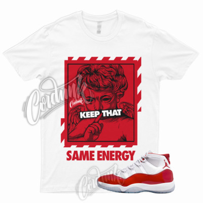 ENERGY Shirt for 11 Cherry Red Heritage Varsity Gym University Bred Win Like 96