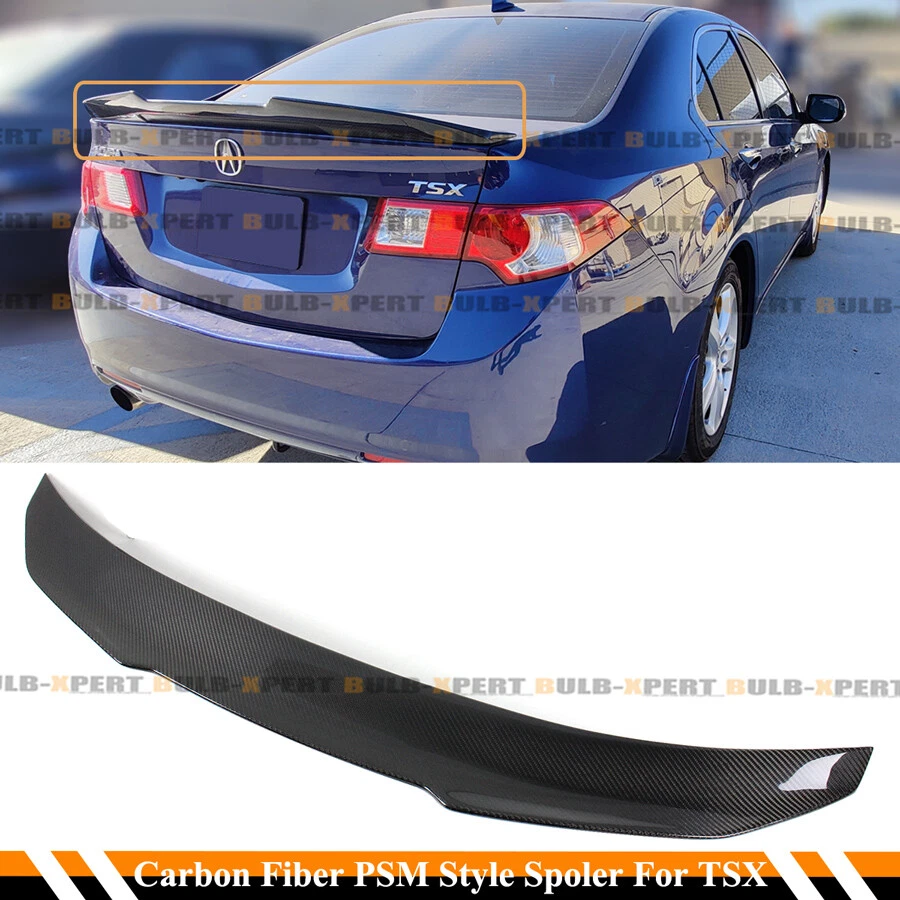 PARA 2009-14 ACURA TSX CU2 CABINA FIBRA PSM ESTILO HIGHKICK MALETERO TAPA ALERÓN Foto 2 de 4