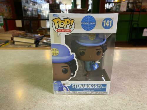 Funko POP! Ad Icons PAN AM Airlines STEWARDESS with BLUE BAG #141