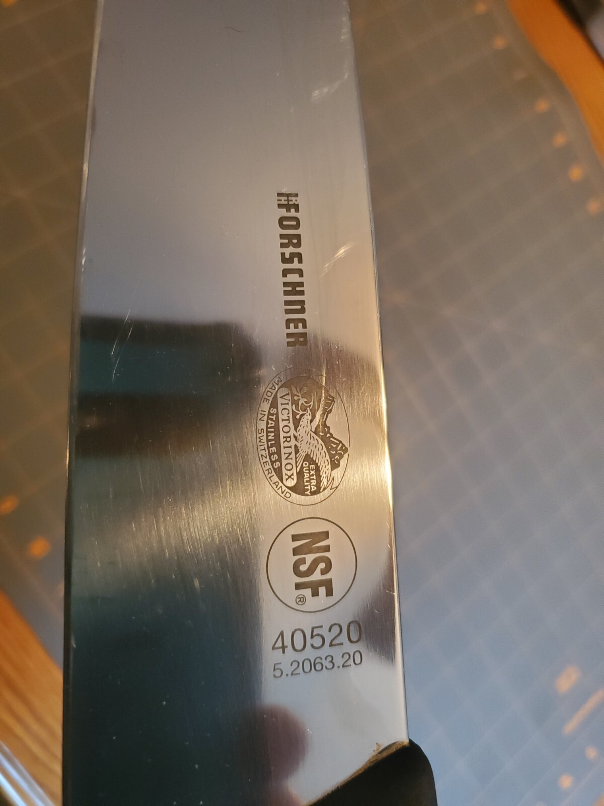 Victorinox Forschner Pro Chef's 8 in Straight Edge Kitchen Knife (Black