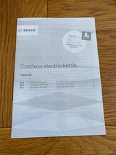 Bosch Styline TWK8633GB Stainless Steel / Black  Kettle @ SPARE PARTS @