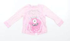 Matalan Baby Rosa 100% Baumwolle Basic Freizeit Gr&ouml;&szlig;e 12-18 Monate Rundhals