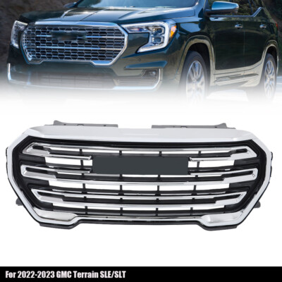 Chrome Front Upper Bumper Grill Grille Fit For GMC Terrain SLE/SLT 2022 ...