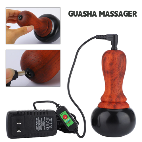 Hot Stone Electric Guasha Massager Natural Bian Stone Warm Moxibustion Heating - 第 1/9 張圖片