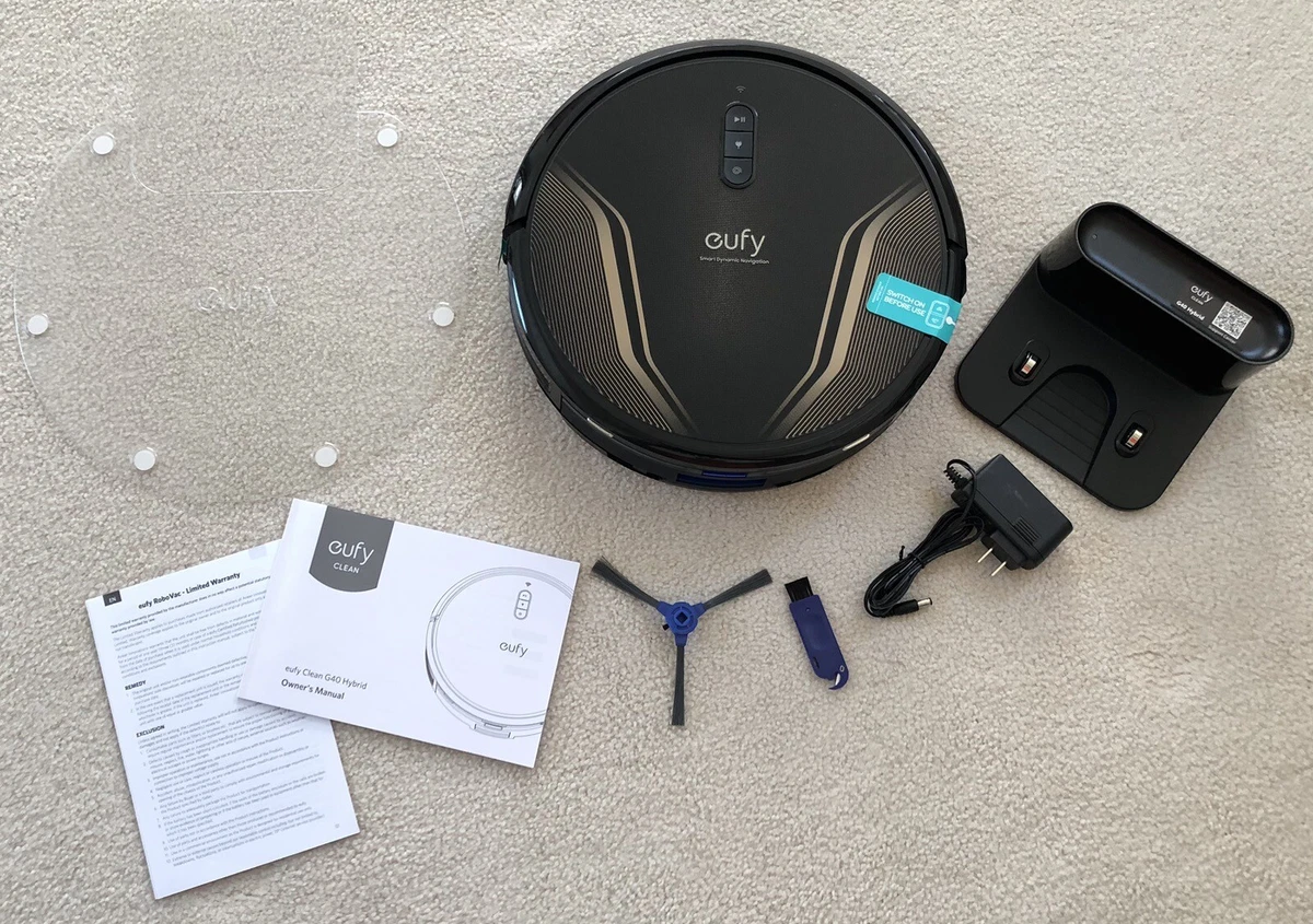 eufy by Anker, G40 Hybrid, RoboVac and Mop, 2,500 Pa Suction Power, Wi-Fi, NIB