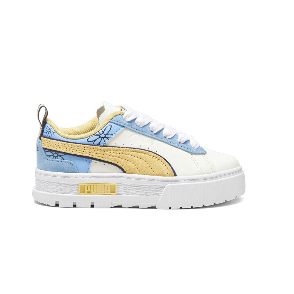 Белые кроссовки для маленьких девочек Puma The Smurfs X Mayze Lack Up Повседневная обувь 39478