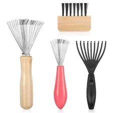 4Pcs Hair Brush Cleaner, Comb and Brush Cleaner Tool Set, Hairs Brush Cleaning T