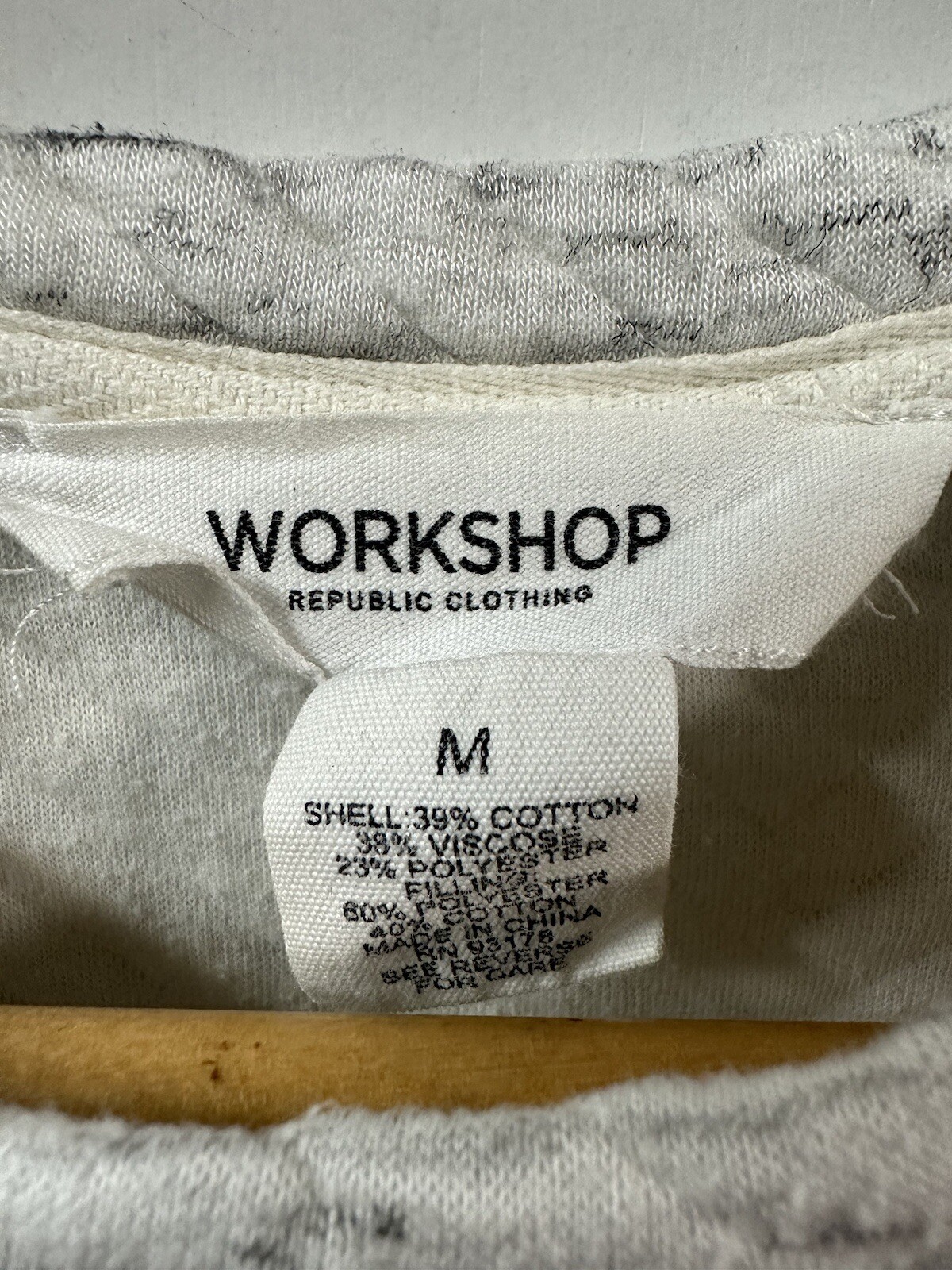 Workshop Republic Clothing Medium Sweatshirt Gray… - image 5