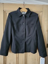 Ellen Tracy Size 10 Us 14 Black Jacket Blazer Stretch