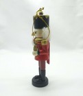 Wood Toy Soldier Nutcracker Christmas Ornament Figurine Holiday Decor Display — photo 3