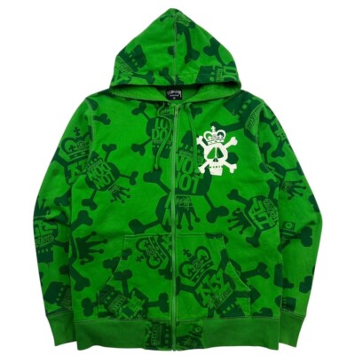 トップス 00's old stussy zip hoodie y2k swag fti Vintage Stussy Skulls Zip Up Hoodie - Medium | eBay UK
