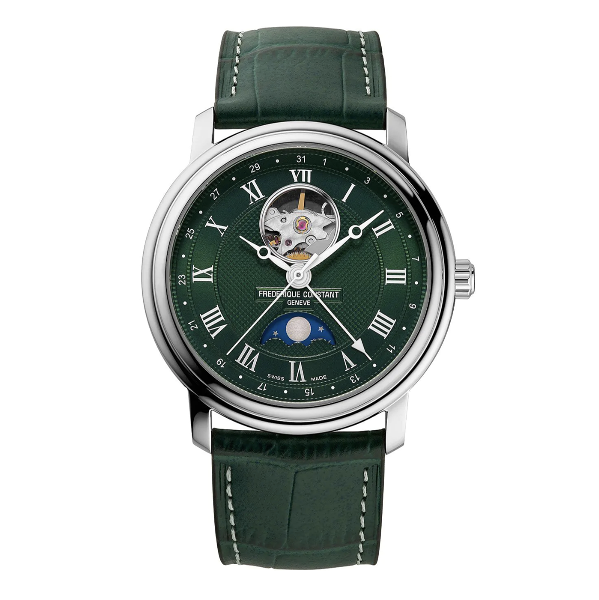 Orologio Frederique Constant Classic Heart Beat Moonphase Date FC-335MCGRW4P26