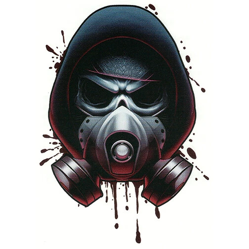Skull Gas Mask Tattoo