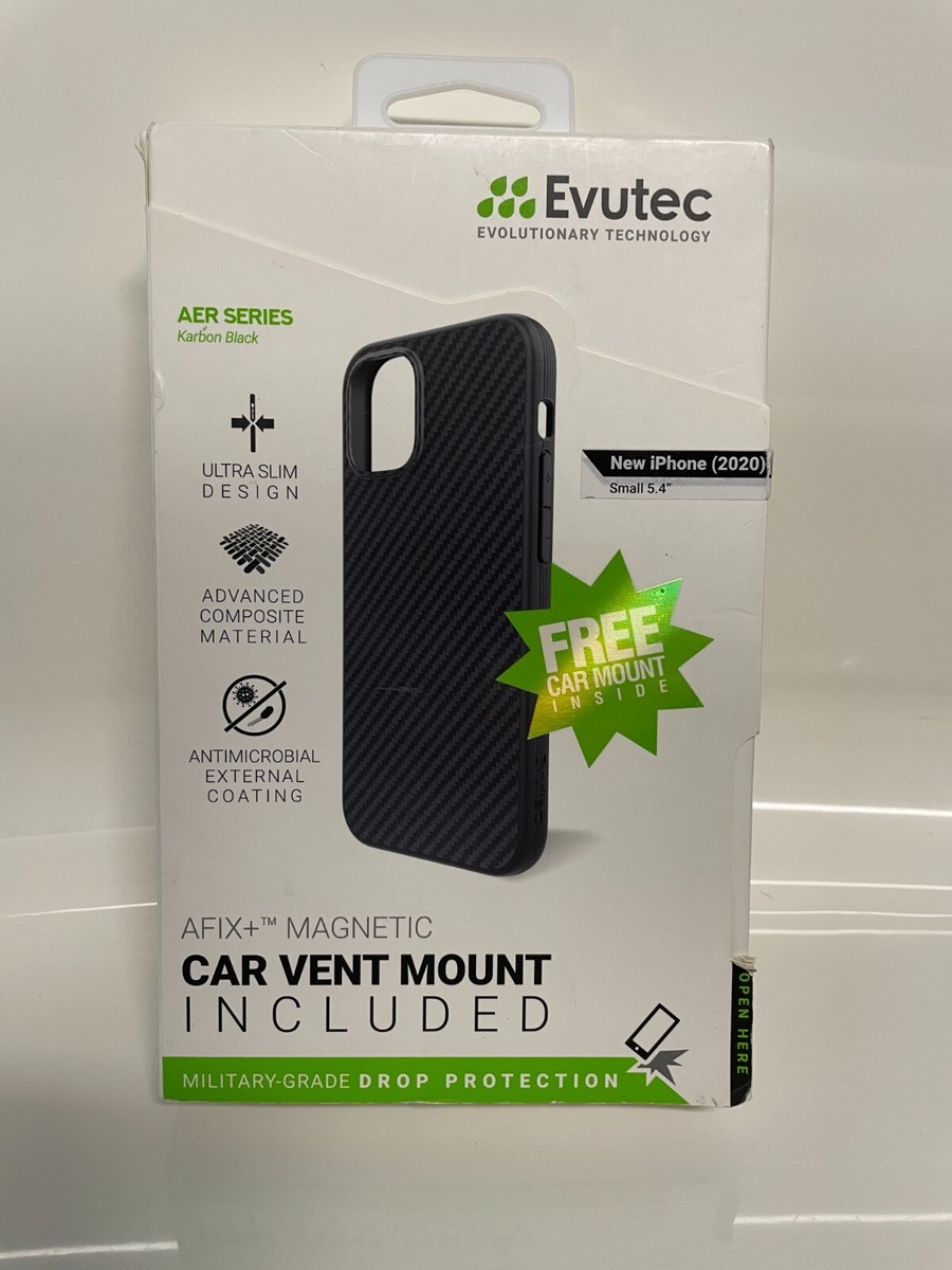 NEW Evutec Karbon Black Ballistic Nylon Case Car Vent Mount