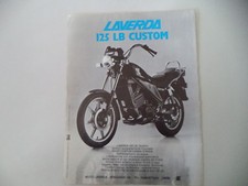 advertising Pubblicità 1984 MOTO LAVERDA LB 125 CUSTOM