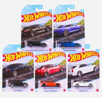 Hot Wheels HFW37 Luxury Sedans 2021 - 1:64 Scale Diecast Cars - New Sealed Gift